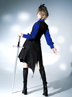 Knight's Code - Jacquard Ouji Fashion Vest Set, Detachable Jabot - image 3