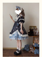 Witch's Banquet - Printed Doll-like Sweet Lolita OP, Apron-like Front and Accessories - image 12