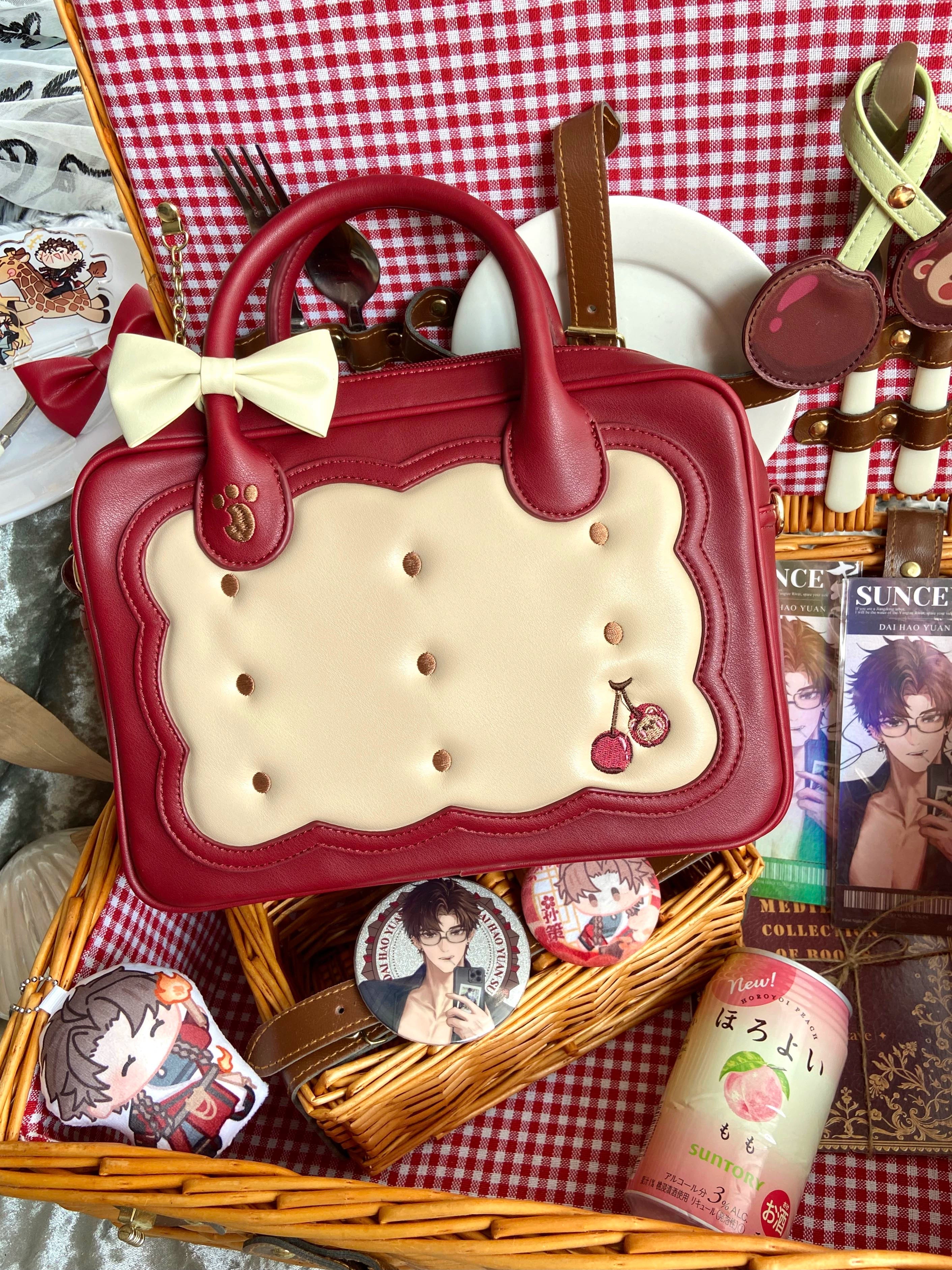 Kawaii Lolita Bag Cherry Biscuit Shoulder Crossbody Handbag - image 29