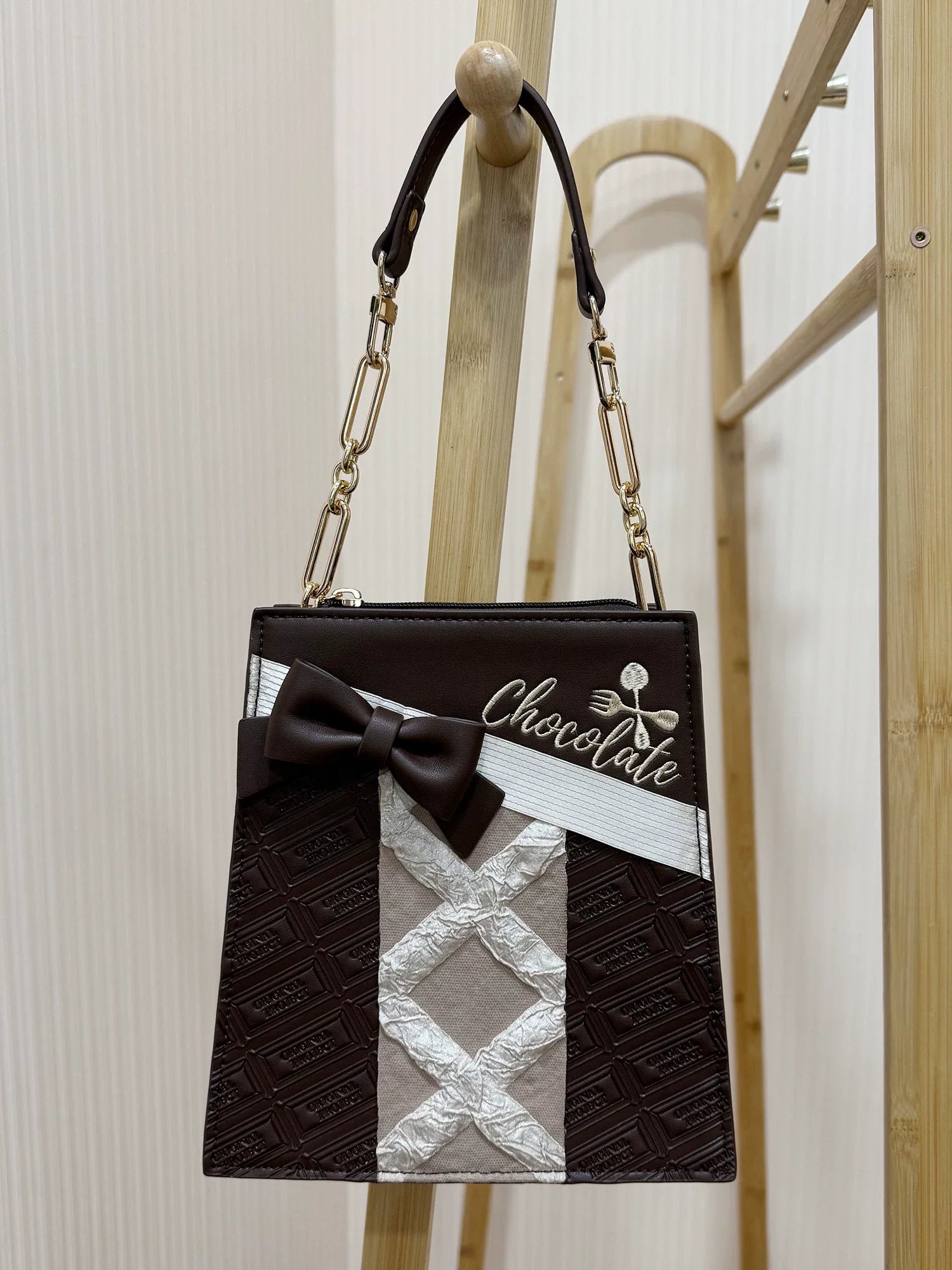 Sweet Lolita Heart-shaped Bag, Chocolate Inspired - image 5