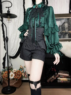 Blue Moon Bone Erosion - Gothic Lolita Waist Cincher, Bat Wing Hem - image 37