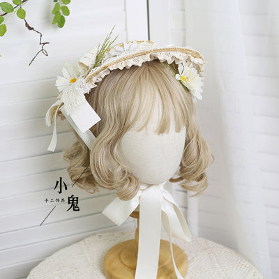 Flower Tea Party Lolita Straw Hat - image 11