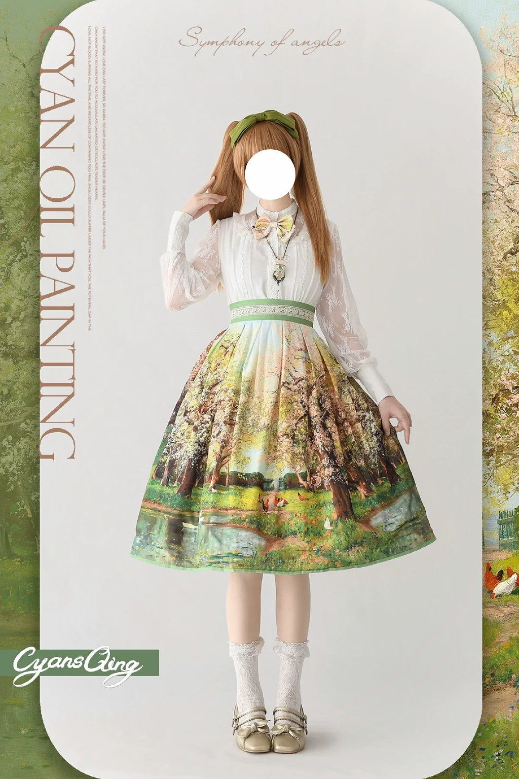 Oil Painting Collection - Elegant Lolita Skirt Printed SK - image 7