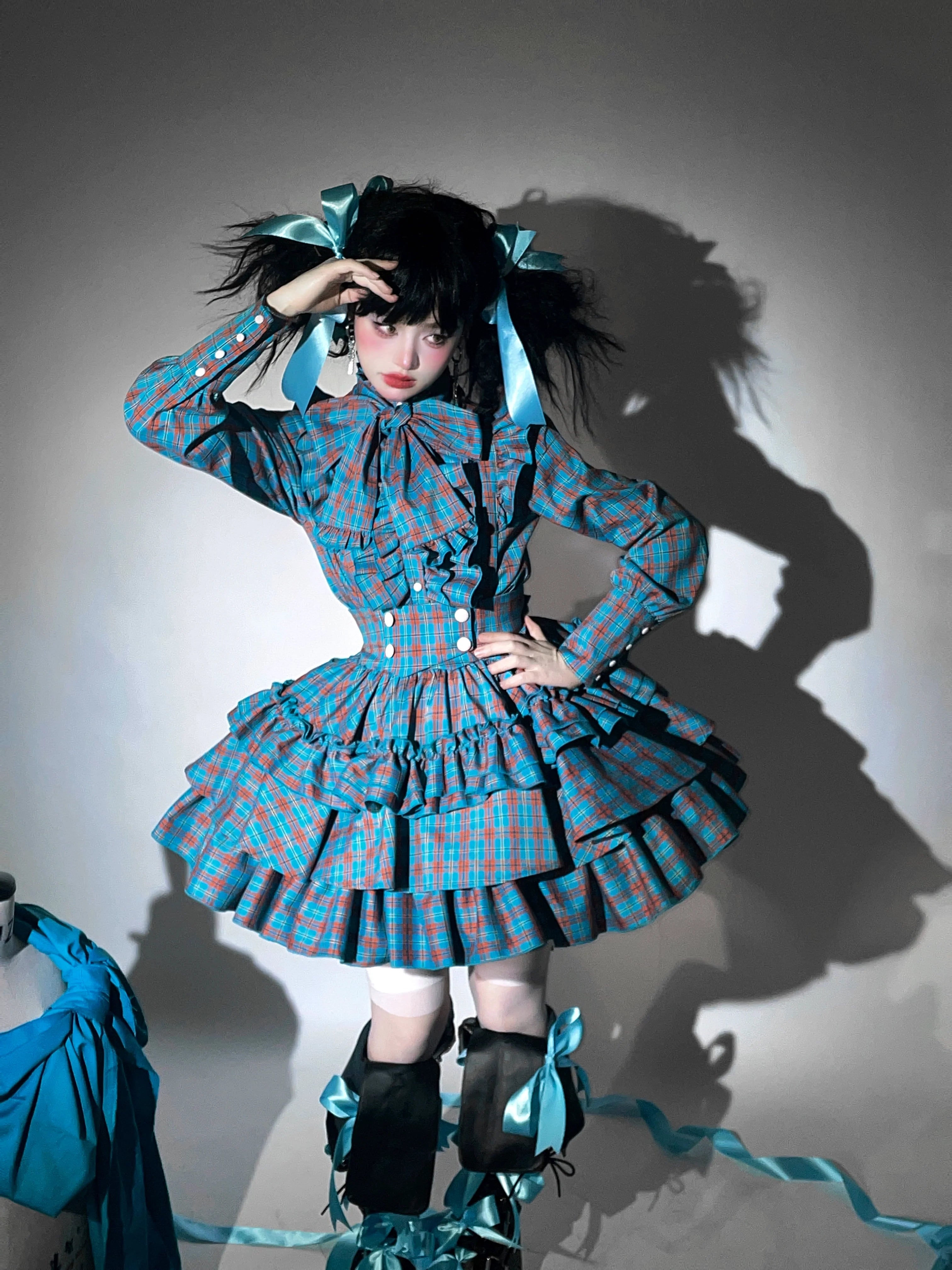 Humanoid Gift Box - Plaid Gothic Lolita Blouse & SK - image 2