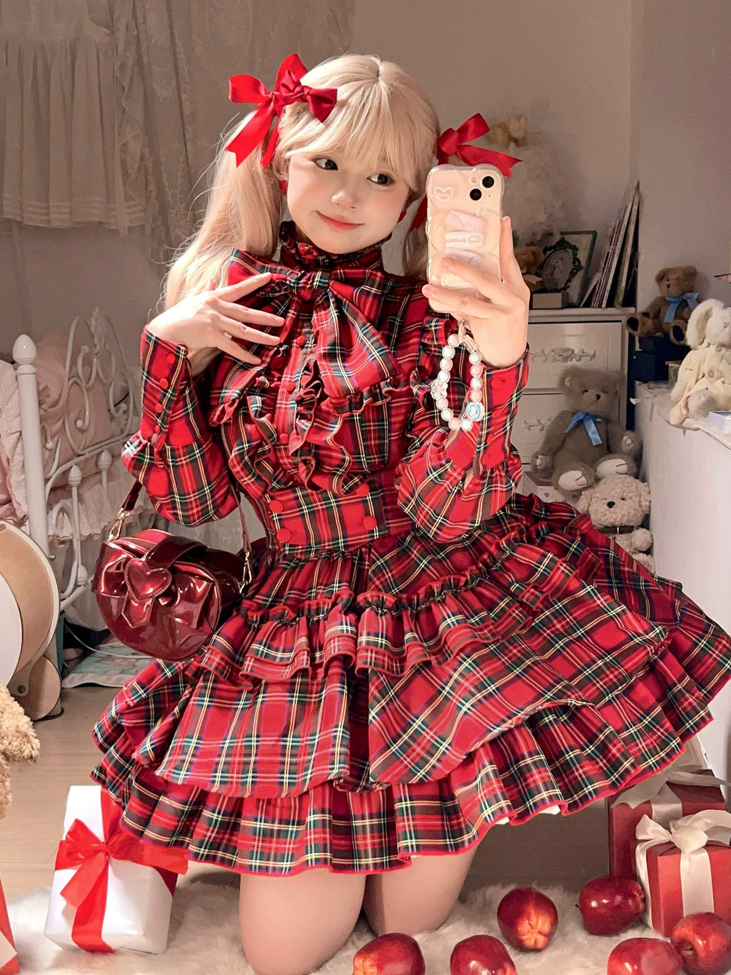 Humanoid Gift Box - Plaid Gothic Lolita Blouse & SK - image 3
