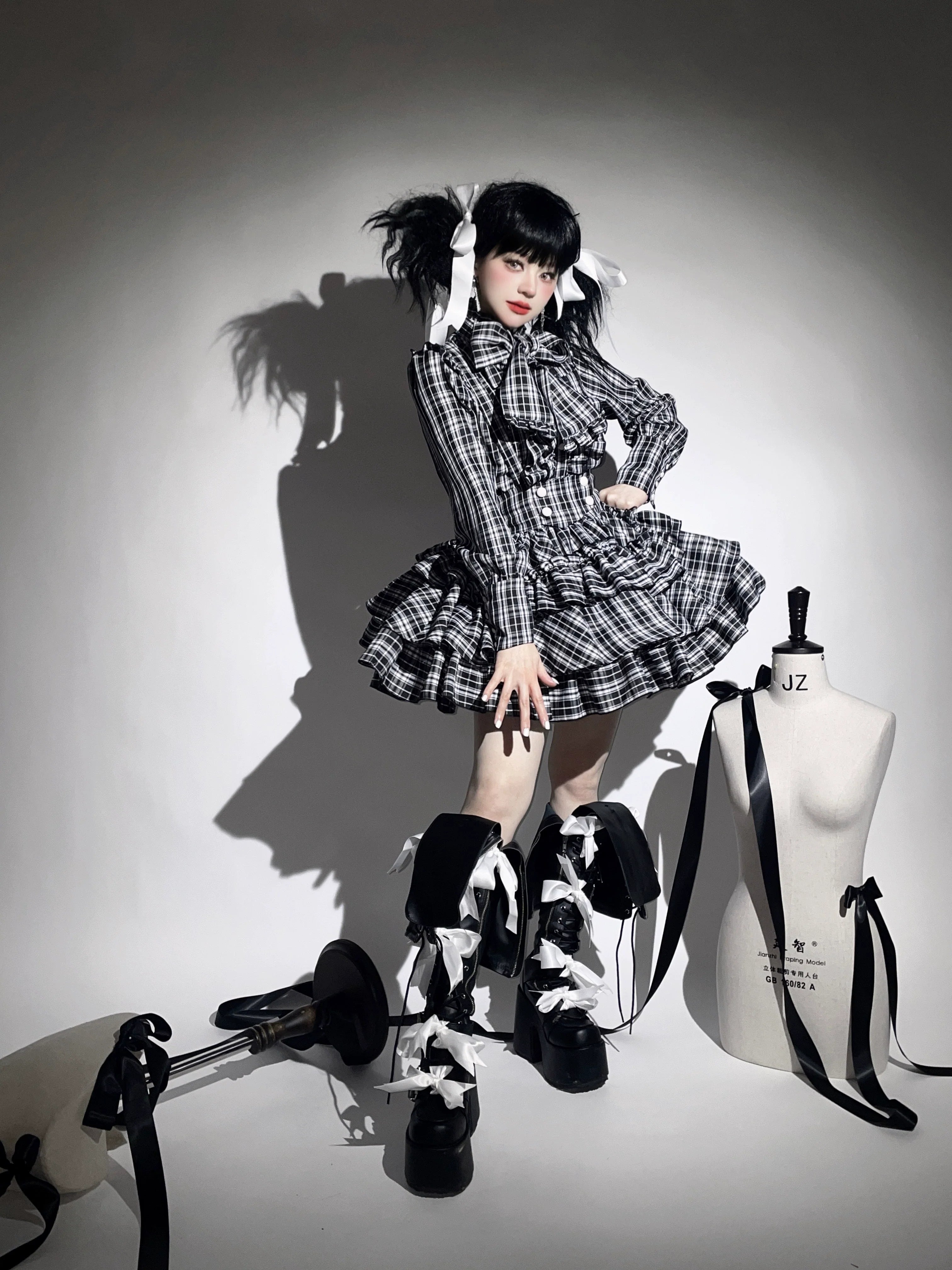 Humanoid Gift Box - Plaid Gothic Lolita Blouse & SK - image 7