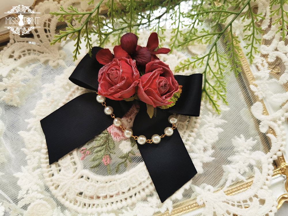 Sally's Garden - Lolita Flower Bow Lace Necklace - image 19