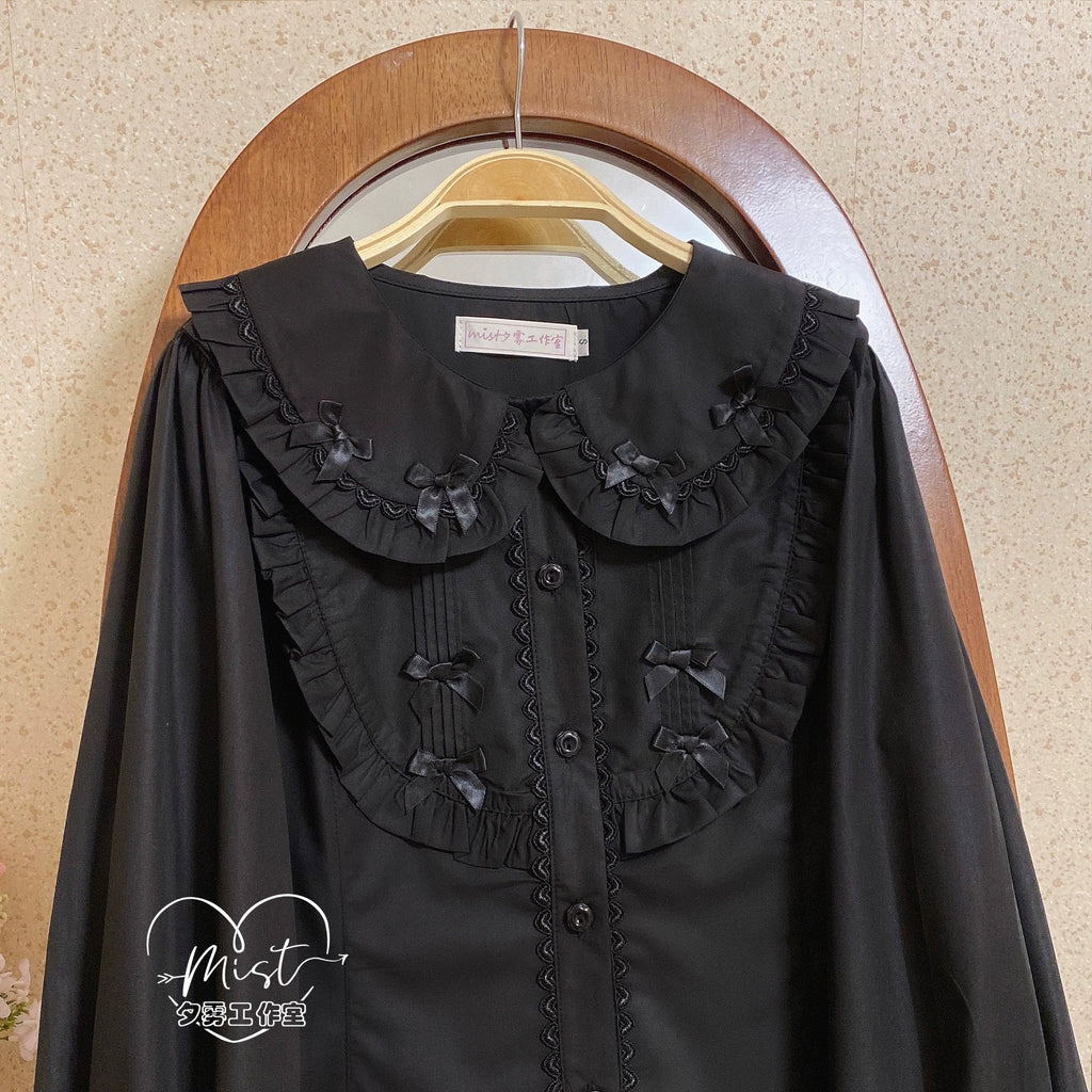 Sweet Lolita Blouse Doll Collar Shirt with Bubble Sleeves - image 29
