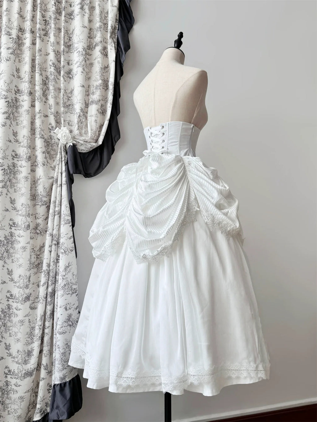 Dreaming Gothic Lolita Fishbone Long Skirt - image 8