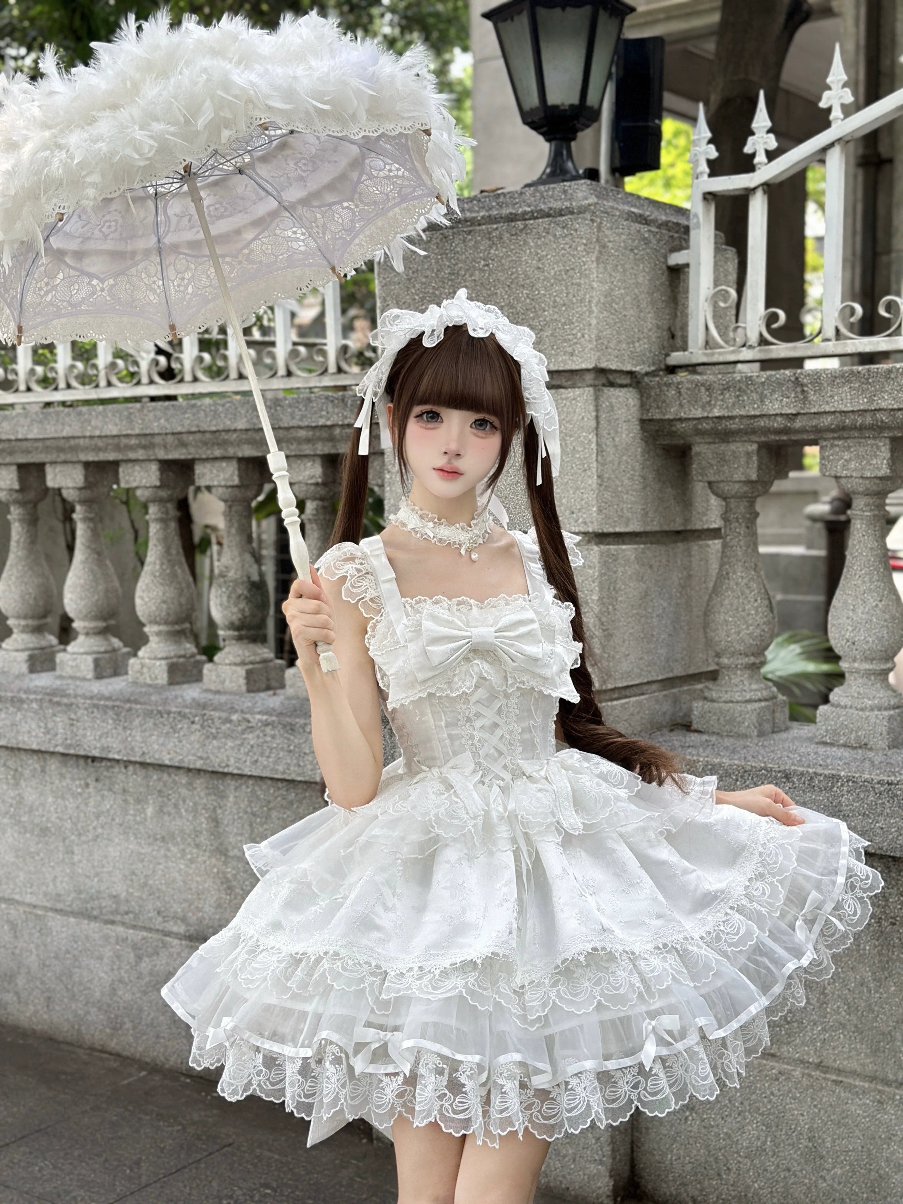 Fleeting Isle - Sweet Lolita Ballet Style JSK Dress - image 19