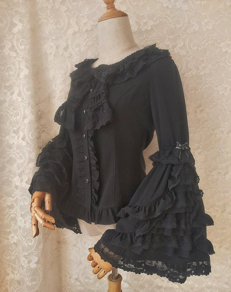 Retro Lolita Hime Sleeve Lolita Blouse - image 4
