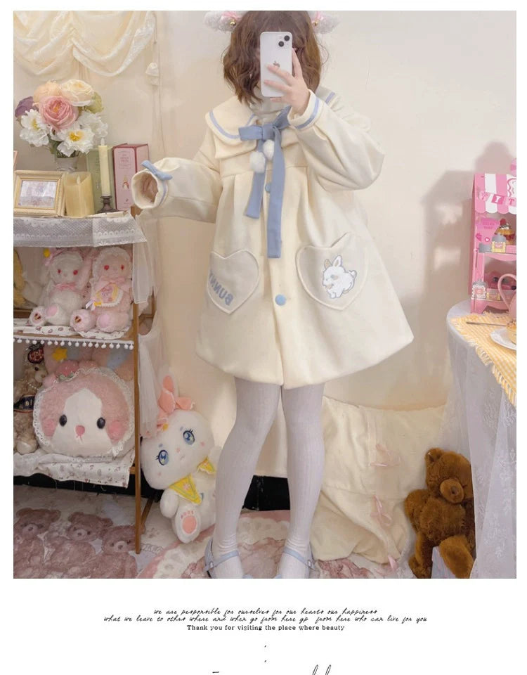 Plus Size Lolita Coat Woolen Winter Lolita Overcoat - image 9
