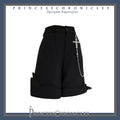 Red Shadow - Retro Black Ouji Fashion Shorts - image 1