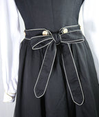 Snow Shadow - Long Sleeveless Ouji Lolita Coat - image 9