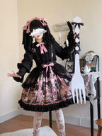 Missing Lamb Case - Gothic Lolita Dress Set with Sheep Prints - image 39