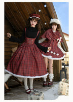 Wish Date - Twins Lolita Fishbone Bust-supporting JSK Winter Scarf-Cape and Accessories - image 2