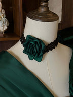 Treasure Chest Rose Lolita Green Dress - image 13