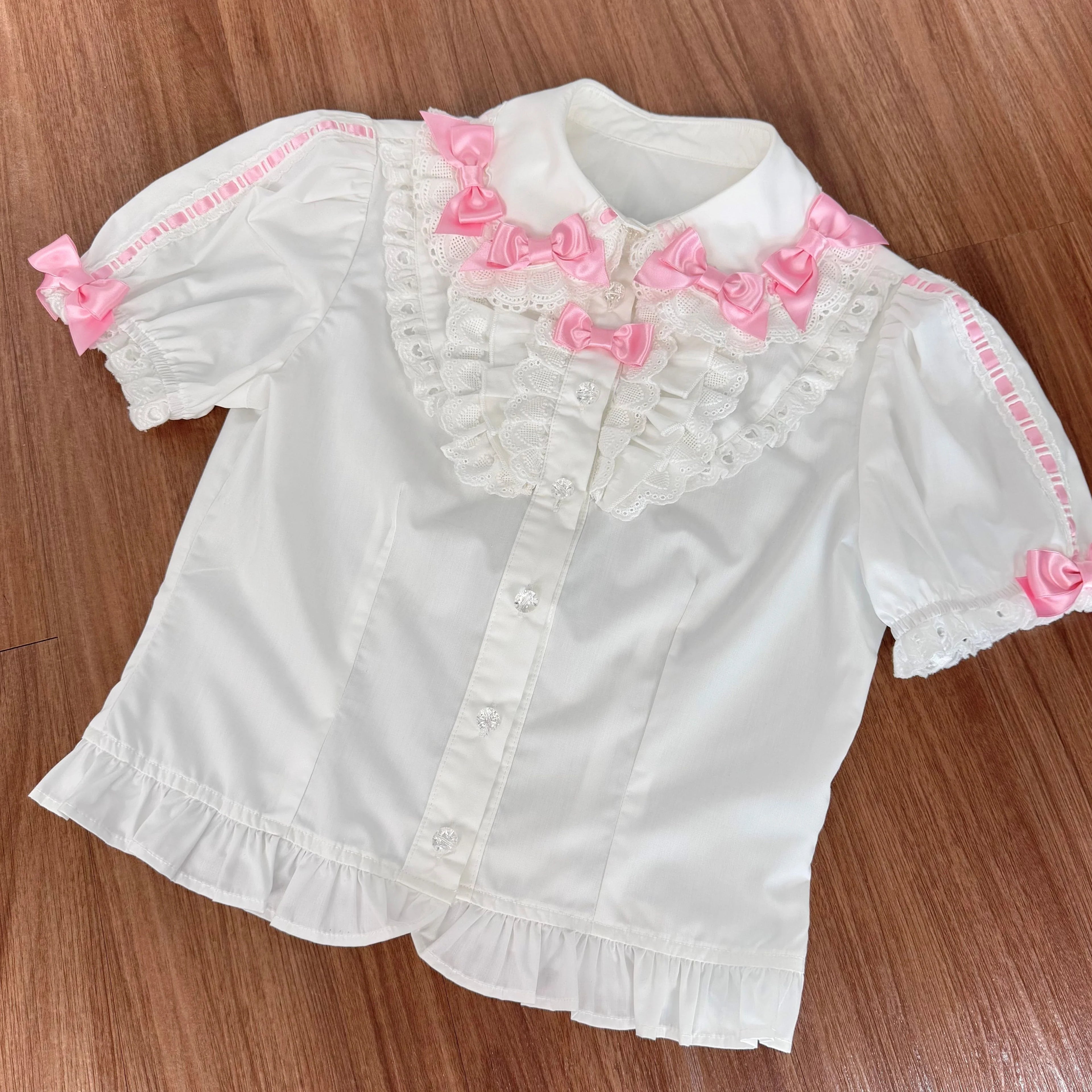 2026 Summer Rose Lattice Tiered Sweet Lolita JSK Dress with Bow Headpiece and Accessories - image 17