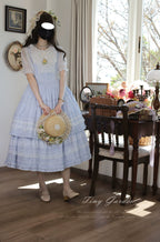 Marguerite Daisy - Classic Lolita Bust-supporting JSK Dress, Layered Lace - image 7