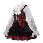 Kalila - Punk Lolita Dress Set Plaid Shorts Set - image 13