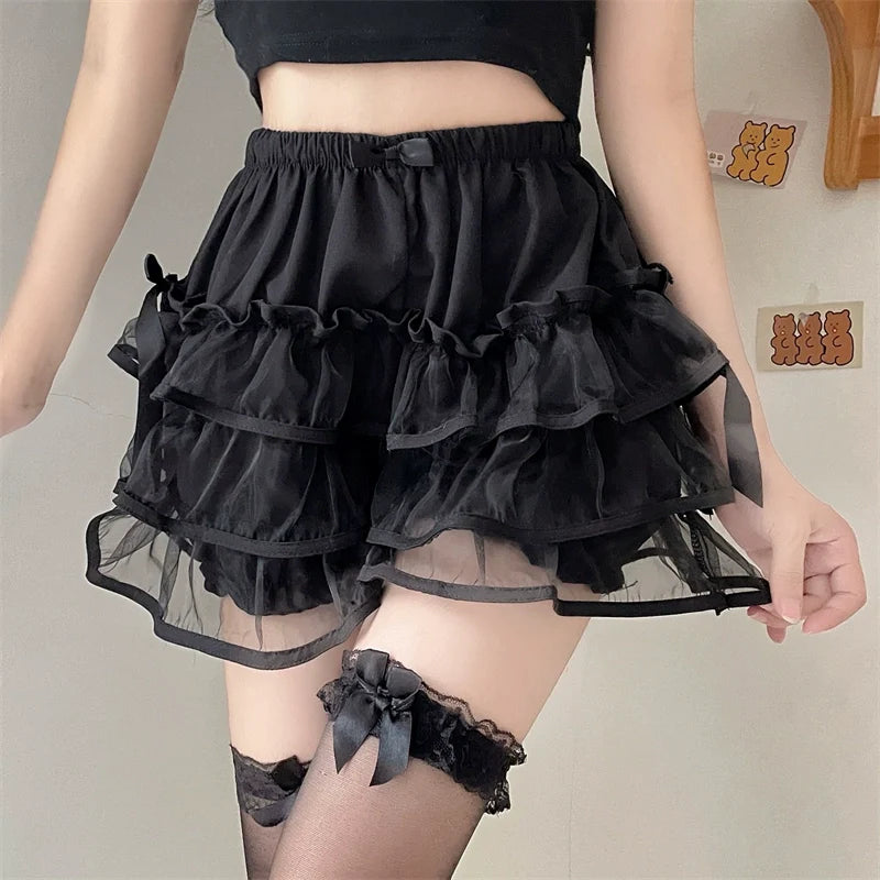 Summer Lolita Bloomers, Double Layer Anti-Exposure Shorts - image 5