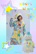 Cute Lolita Bag Cartoon Stars Yellow Plush Bag - image 18