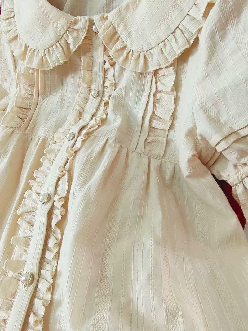 Cotton Sweet Lolita Blouse, Peter Pan Collar - image 5