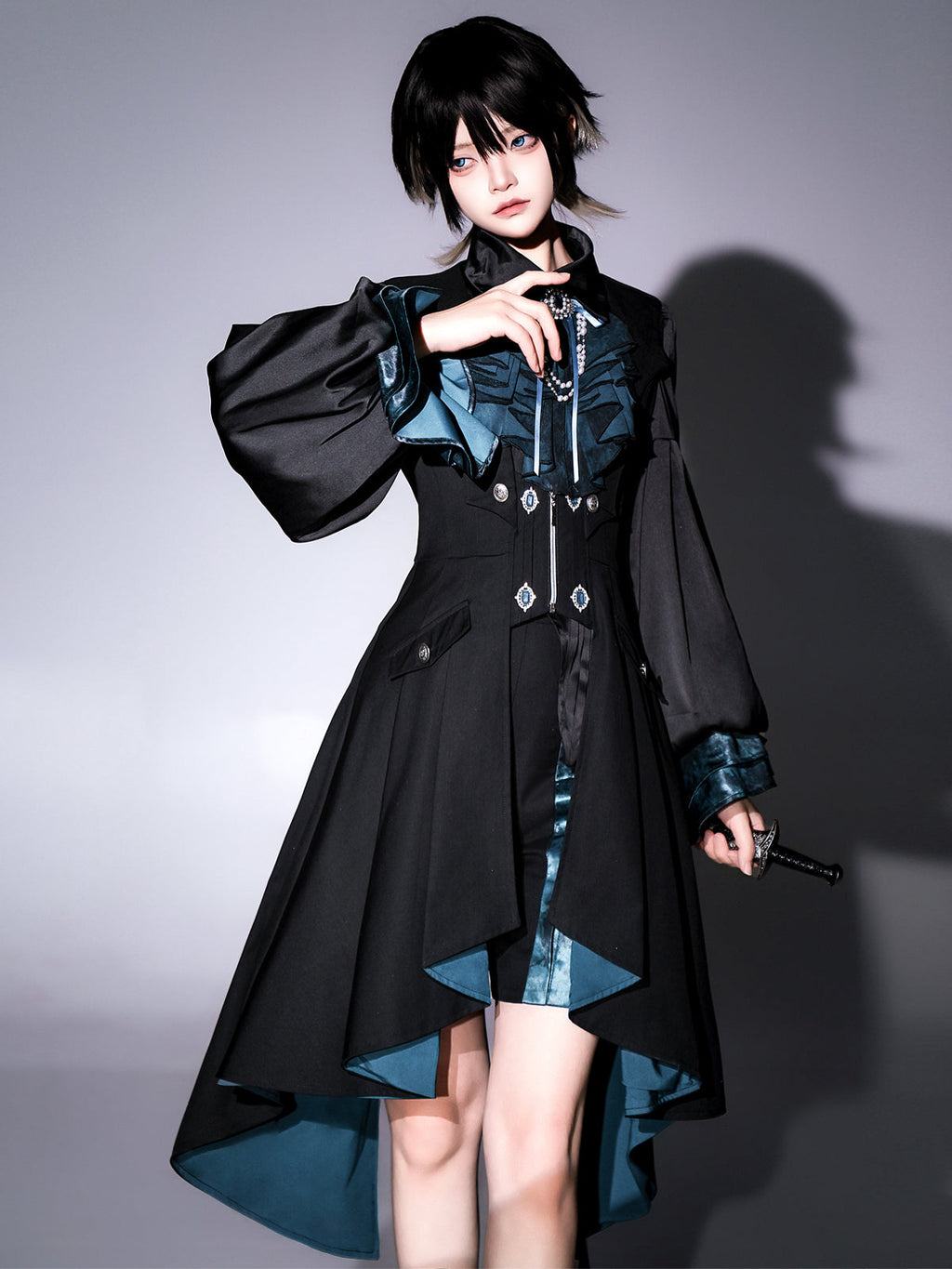 Mystique Melody - Ouji Lolita Shorts, Prince Long Vest Collection - image 3