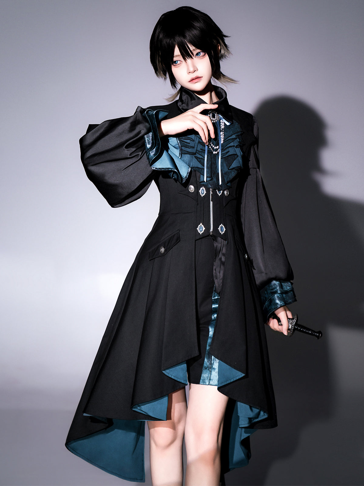 Mystique Melody - Ouji Lolita Shorts, Prince Long Vest Collection - image 3