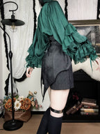 Blue Moon Bone Erosion - Gothic Lolita Waist Cincher, Bat Wing Hem - image 40