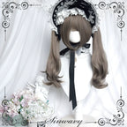 Light Gothic Lolita Wig, Green-Toned Ash Grey - image 2