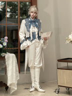 Lunar Paladin - Embroidered Ouji Lolita Tailcoat Set - image 6