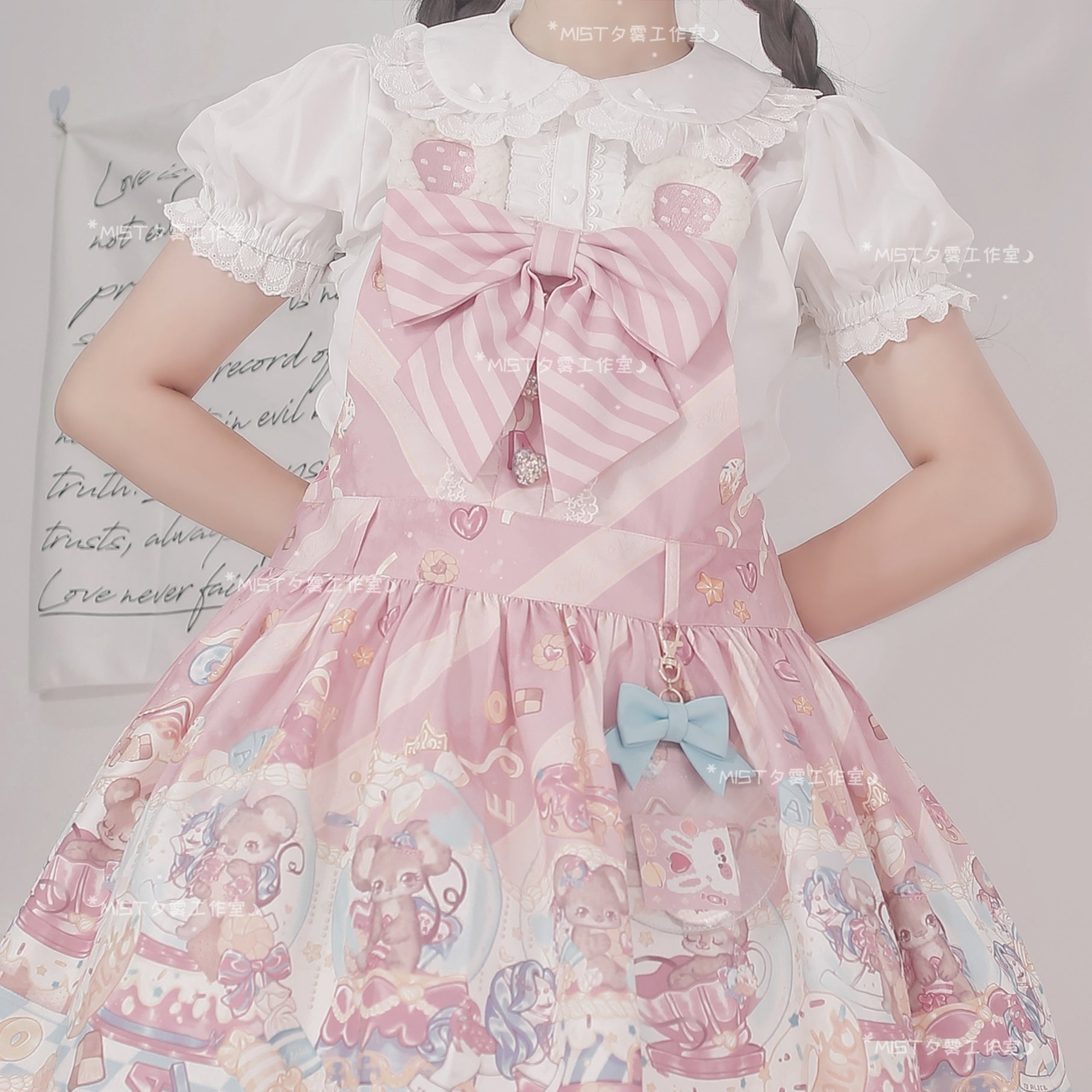 Sweet Short Sleeve Chiffon Lolita Blouse - image 3