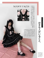 Black Lolita Doll OP/JSK with Adjustable Elasticity - image 23