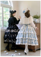 Letter and Poetry - Classic Lolita JSK Suit Four-tiered Twins Dress - image 7