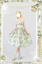 Forest Holiday - Elegant Lolita Foral Print JSK Dress Multicolors - image 17