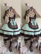 Sweet Layered Cake - Sweet Lolita JSK with Detachable Apron - image 5