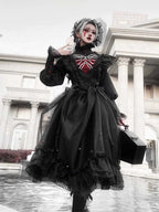 Gothic Lolita Accessory Red Bone Fake Collar - image 9