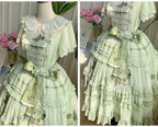 Green Grape - Embroidered Country Lolita OP Dress, Tiered JSK and Accessories - image 22