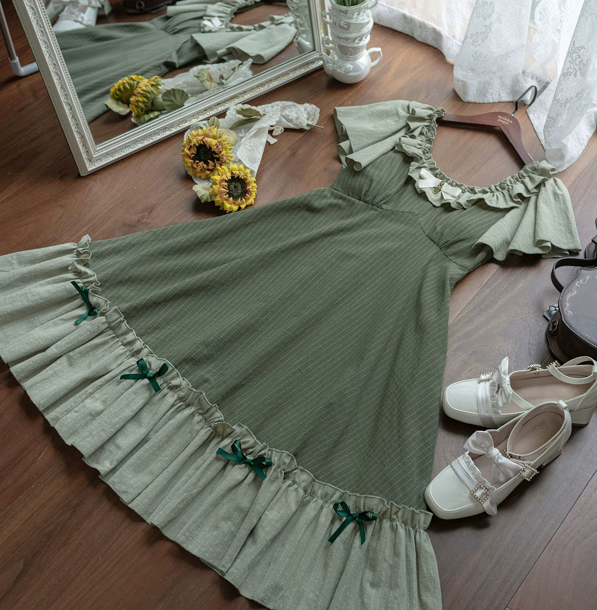 Cotton Plus Size Lolita OP Dress with Pockets - image 22