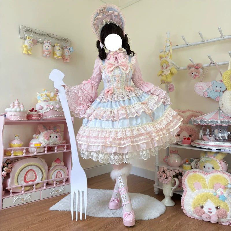 Star Love Song - Wedding Sweet Lolita JSK Suit Doll-like Dress - image 11