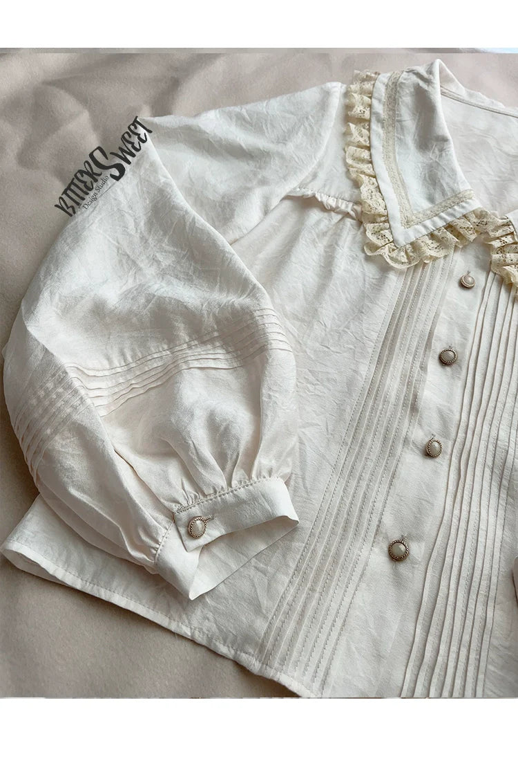 Elegant Lolita Shirt and Midi Skirt Options - image 18