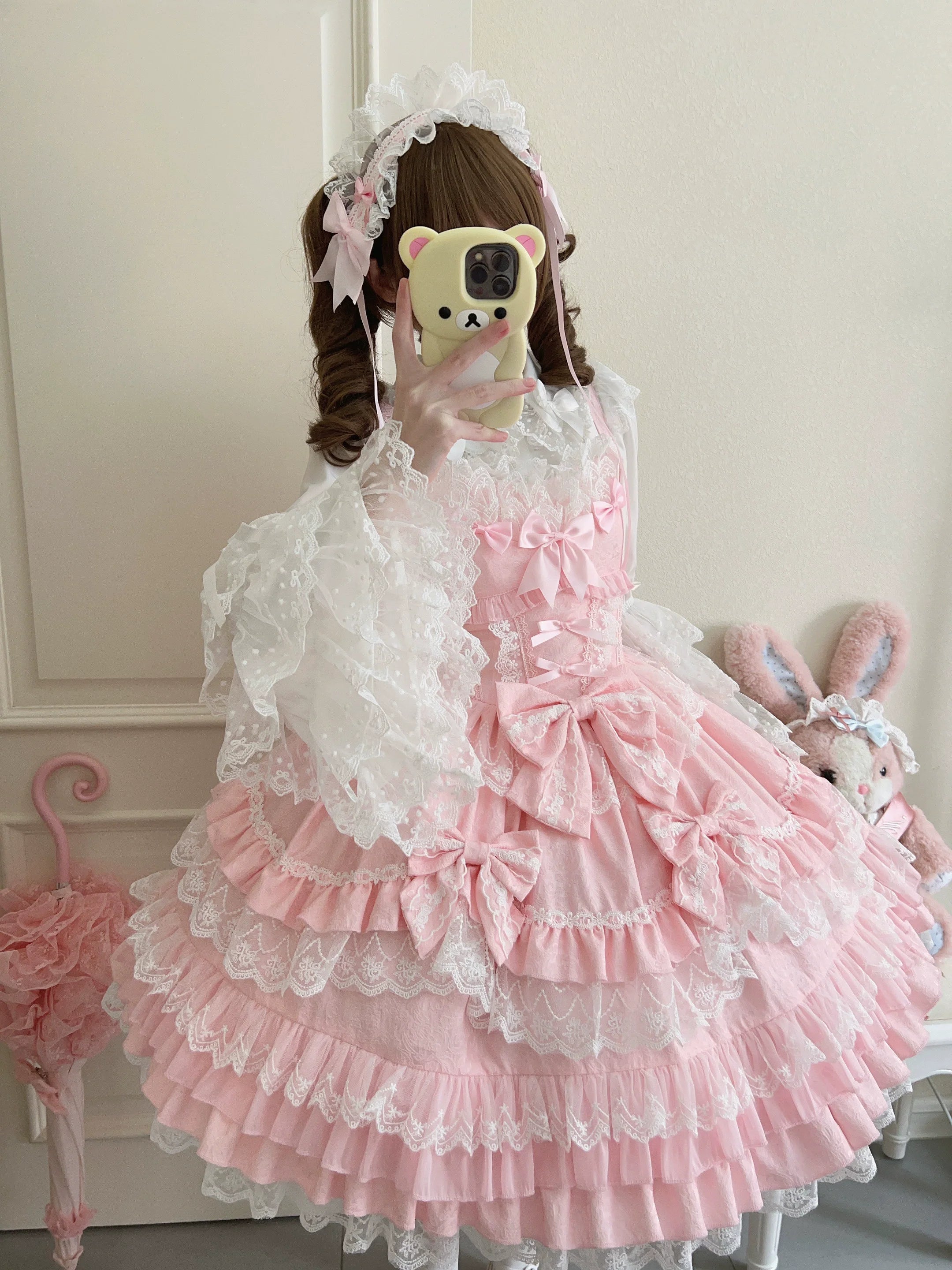 Flower Ode - Doll-like Sweet Lolita Jumper Dress - image 7