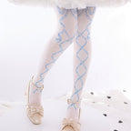 120D Velvet Sweet Lolita Printed Tights - image 3