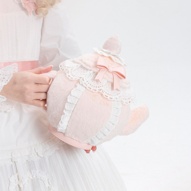 Plush Teapot Sweet Lolita Crossbody Bag - image 4