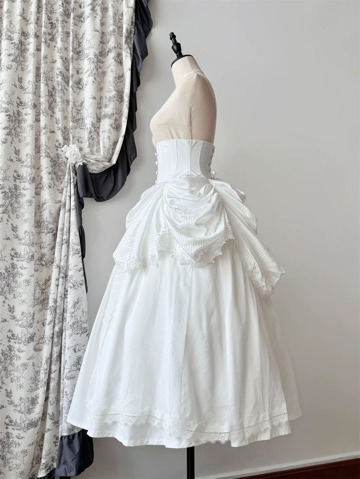 Dreaming Gothic Lolita Fishbone Long Skirt - image 7