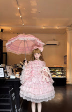 Sugar Girl Love Overture Sweet Lolita Tiered Ruffle JSK and Accessories - image 8