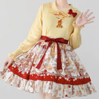 Puff Sleeve Knit Lolita Undershirt - image 9