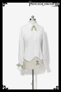 Secret Morning Paper - Ouji Lolita Shirt, Matcha Green Capri Pants Collection - image 4