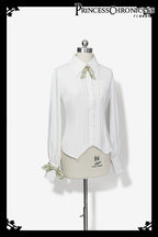 Secret Morning Paper - Ouji Lolita Shirt, Matcha Green Capri Pants Collection - image 4